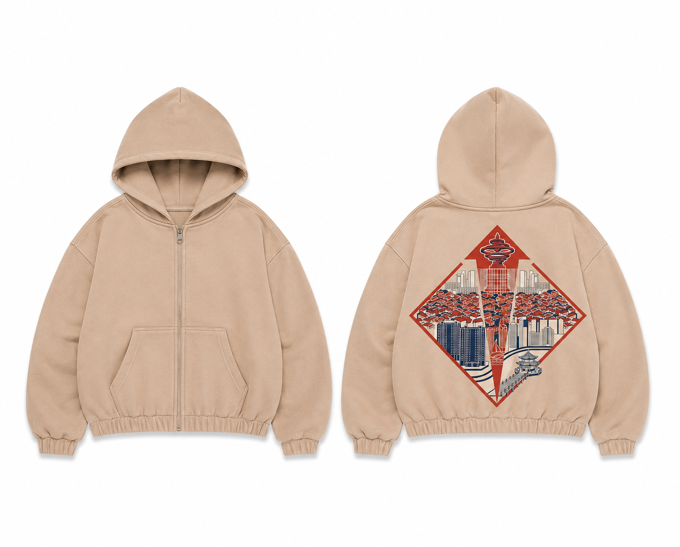 [The Tsingtao/Qingdao/青岛 Zip-Up Hoodie]